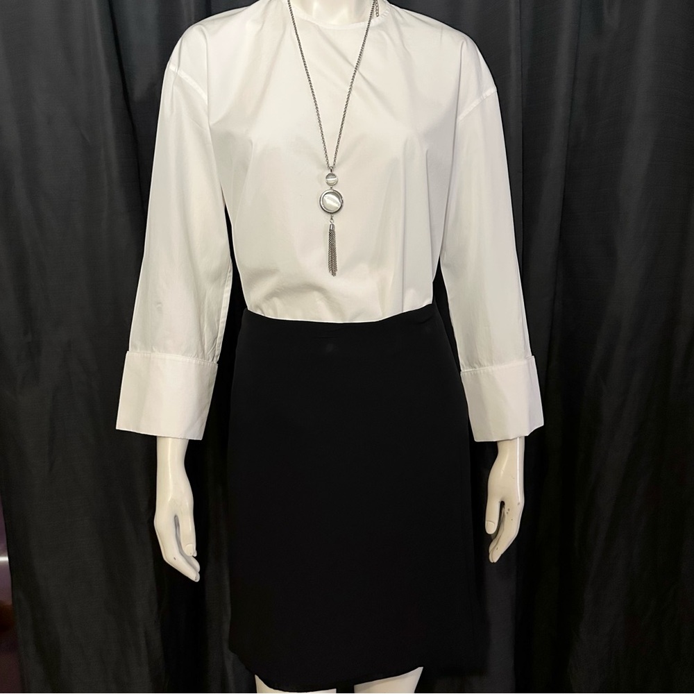 Prada Authentic Elegant Professional Black  Skirt Small